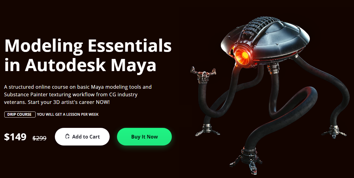 [Motion Design School] Modeling Essentials in Autodesk Maya (2020).png